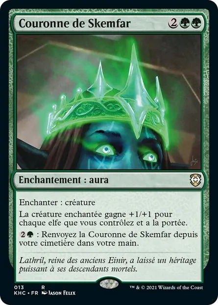 Couronne de Skemfar, carte Magic KHC 13 — extension Kaldheim Commander