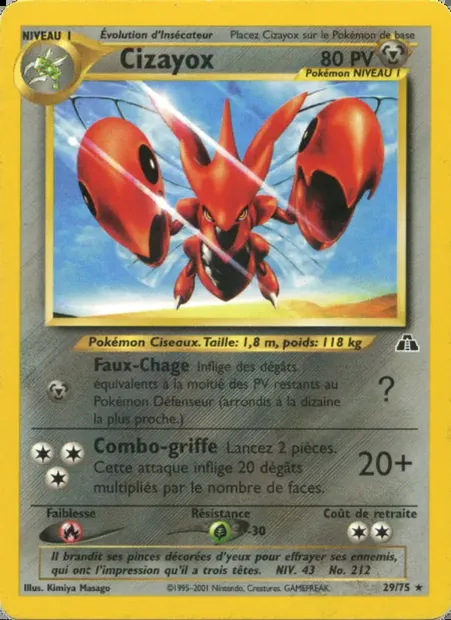 Cizayox, carte Pokémon ND 29 — extension Neo Discovery