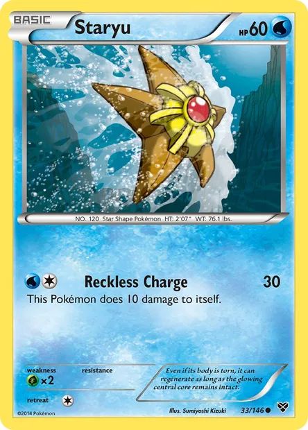 Staryu, Pokémon card XY 33 — XY set