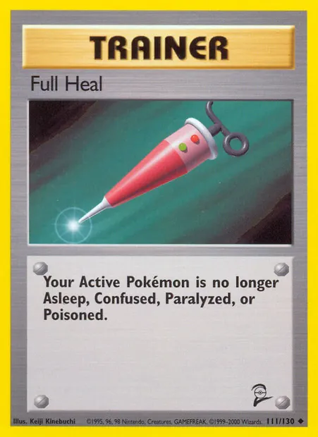 Full Heal, Pokémon card B2 111 — Base Set 2 set