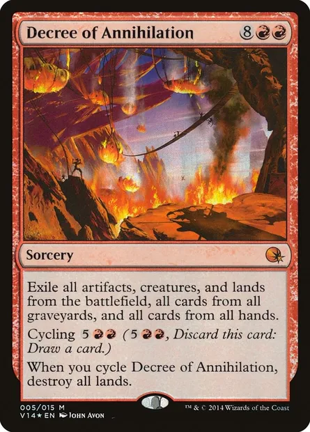 Decree of Annihilation, Magic card V14 5 — From the Vault: Annihilation set