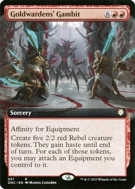 Goldwardens' Gambit, Magic card ONC 51 — Phyrexia: All Will Be One Commander set