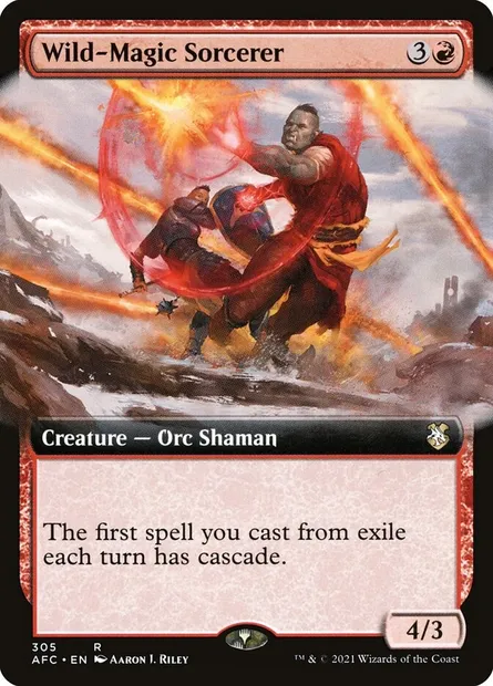 Wild-Magic Sorcerer, Magic card AFC 305 — Forgotten Realms Commander set