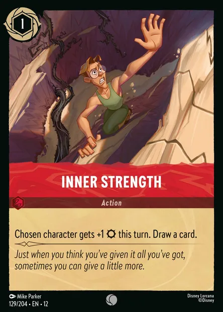 Inner Strength, Disney Lorcana card CH12-129 — Wilds Unknown set