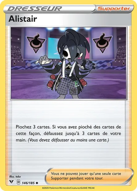 Alistair, carte Pokémon VIV 146 — extension Voltage Éclatant