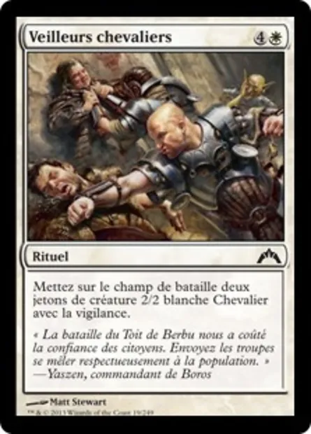 Veilleurs chevaliers, carte Magic GTC 19 — extension Insurrection