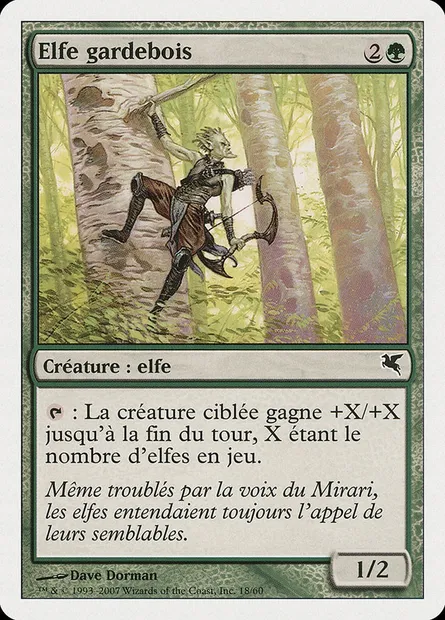 Timberwatch Elf, Magic card PSAL B18 — Salvat 2005 set