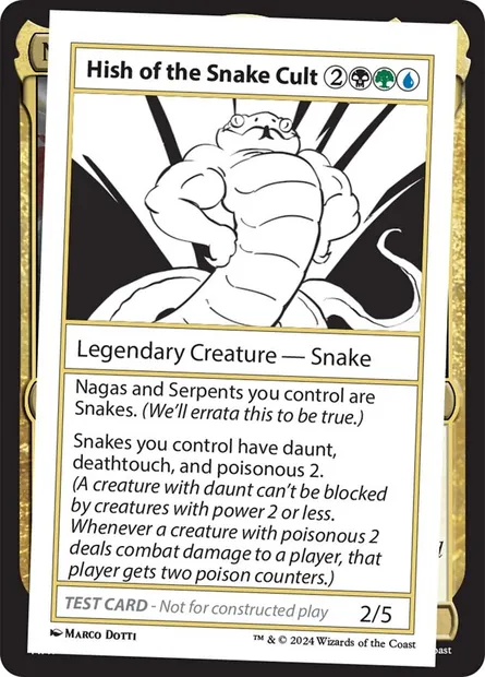 Hish of the Snake Cult, Magic card MB2 595 — Mystery Booster 2 set