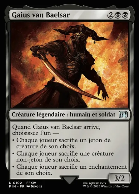 Gaius van Baelsar, carte Magic FIN 102 — extension Final Fantasy