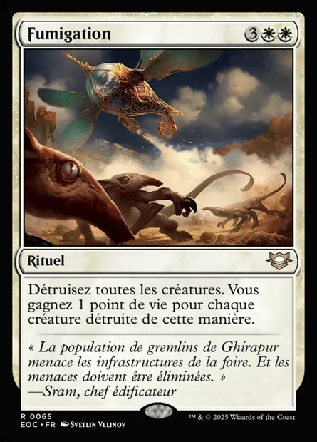 Fumigation, carte Magic EOC 65 — extension Edge of Eternities Commander