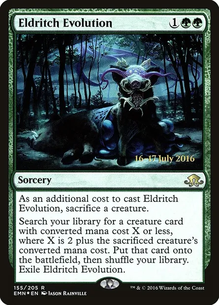 Eldritch Evolution, Magic card PEMN 155s — Eldritch Moon Promos set
