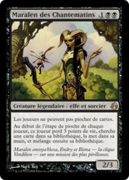 Maralen des Chantematins, carte Magic MOR 65 — extension Leveciel