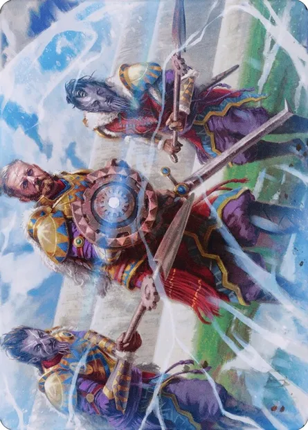 Argivian Phalanx // Argivian Phalanx, carte Magic ADMU 3 — extension Dominaria United Art Series