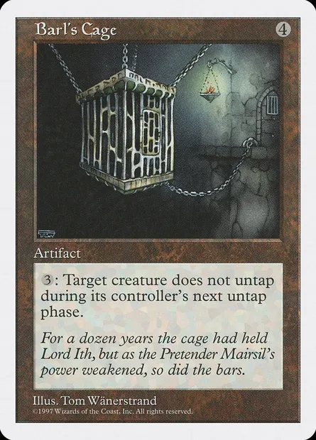 Cage de Barl, carte Magic 5ED 352 — extension Cinquième Edition