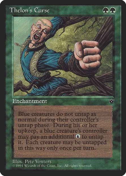 Thelon's Curse, carte Magic FEM 77 — extension Fallen Empires