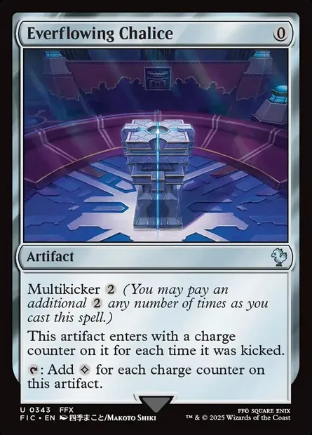 Everflowing Chalice, Magic card FIC 343 — Final Fantasy Commander set