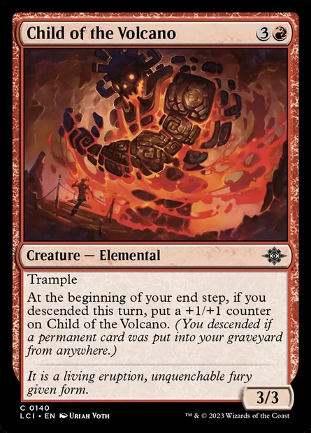 Child of the Volcano, Magic card LCI 140 — The Lost Caverns of Ixalan set