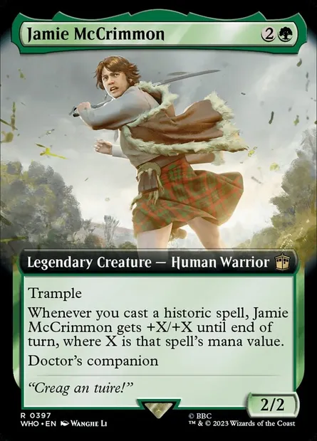 Jamie McCrimmon, Magic card WHO 397 — Doctor Who set