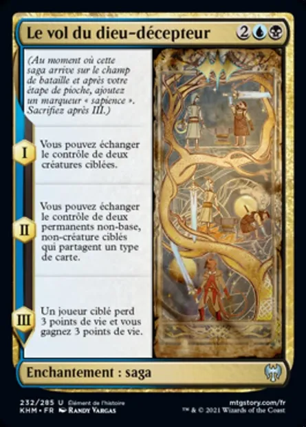 Le vol du dieu-décepteur, carte Magic KHM 232 — extension Kaldheim
