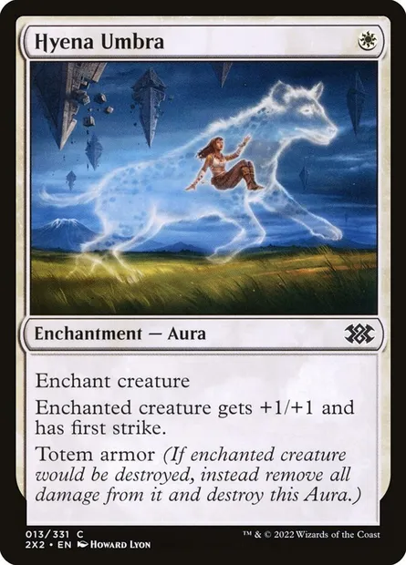 Hyena Umbra, Magic card 2X2 13 — Double Masters 2022 set
