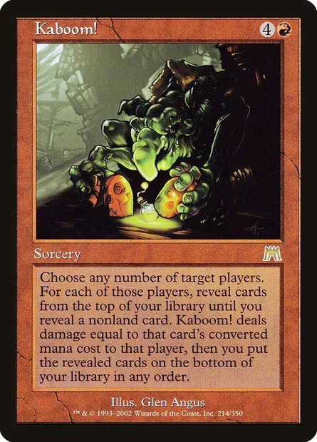 Kaboum !, carte Magic ONS 214 — extension Carnage