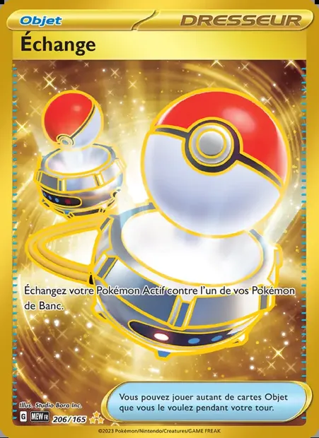 Échange, carte Pokémon MEW 206 — extension 151