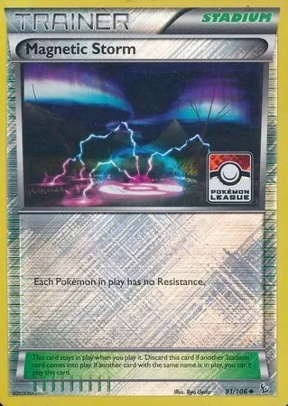 Tempête Magnétique, carte Pokémon LGP 091-3 — extension League Promos