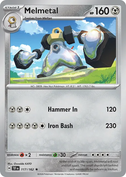 Melmetal, Pokémon card TEF 117 — Temporal Forces set