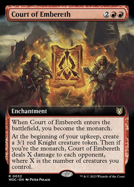 Court of Embereth, carte Magic WOC 32 — extension Wilds of Eldraine Commander