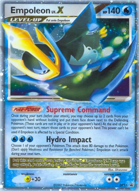 Empoleon, Pokémon card DP 11 — DP Black Star Promos set