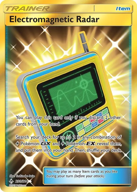 Electromagnetic Radar, Pokémon card UNB 230 — Unbroken Bonds set
