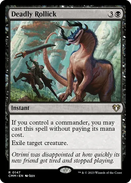 Deadly Rollick, Magic card CMM 147 — Commander Masters set