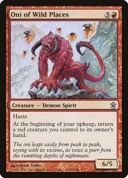 Oni des lieux sauvages, carte Magic SOK 108 — extension Libérateurs de Kamigawa