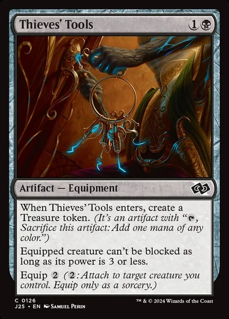 Thieves' Tools, Magic card J25 126 — Foundations Jumpstart set