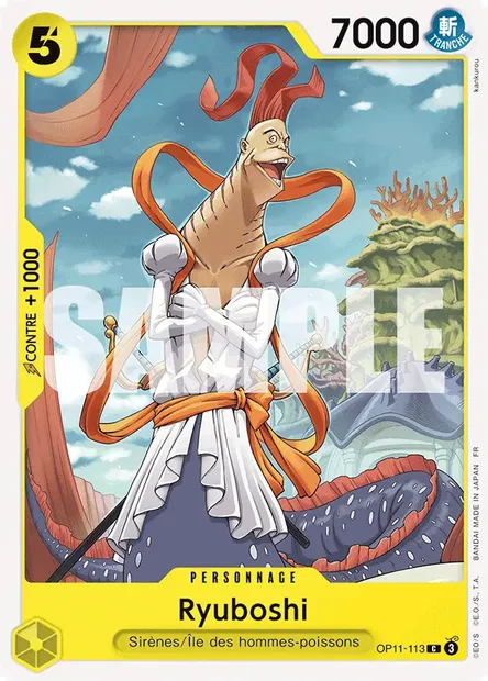 Ryuboshi, carte One Piece OP11-113 — extension DES POINGS VIFS COMME L'ÉCLAIR