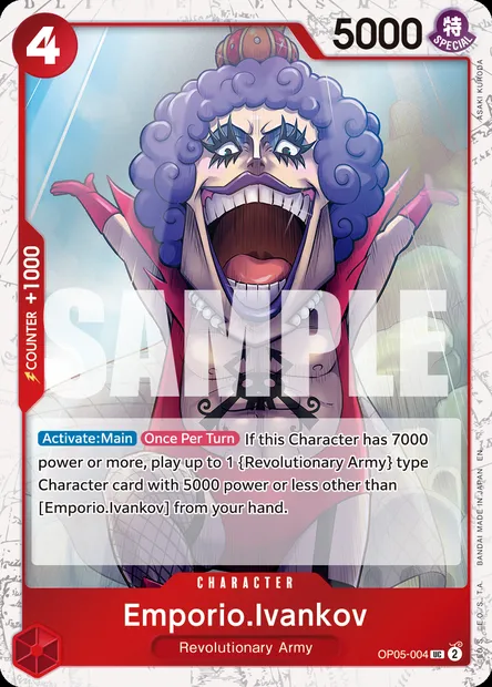 Emporio.Ivankov, One Piece card OP05-004 — AWAKENING OF THE NEW ERA set
