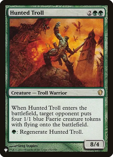Hunted Troll, Magic card PLST C13-150 — The List set