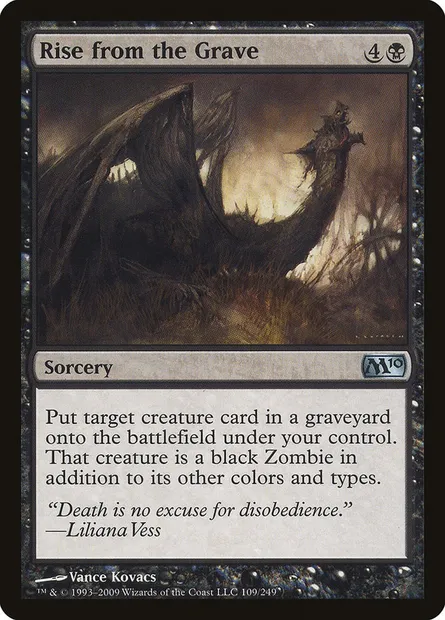 Rise from the Grave, Magic card M10 109 — Magic 2010 set