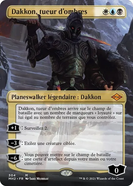 Dakkon, tueur d'ombres, carte Magic MH2 304 — extension Horizons du Modern 2