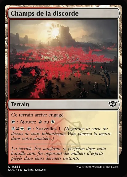 Champs de la discorde, carte Magic SOS 255 — extension Secrets of Strixhaven