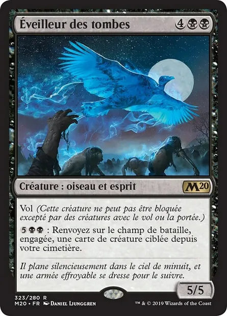 Éveilleur des tombes, carte Magic M20 323 — extension Core Set 2020