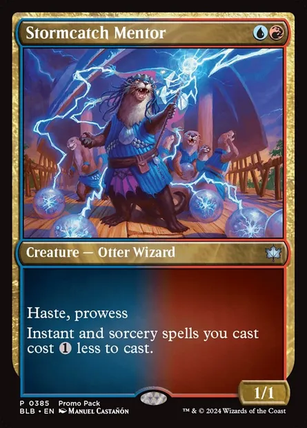 Stormcatch Mentor, Magic card BLB 385 — Bloomburrow set