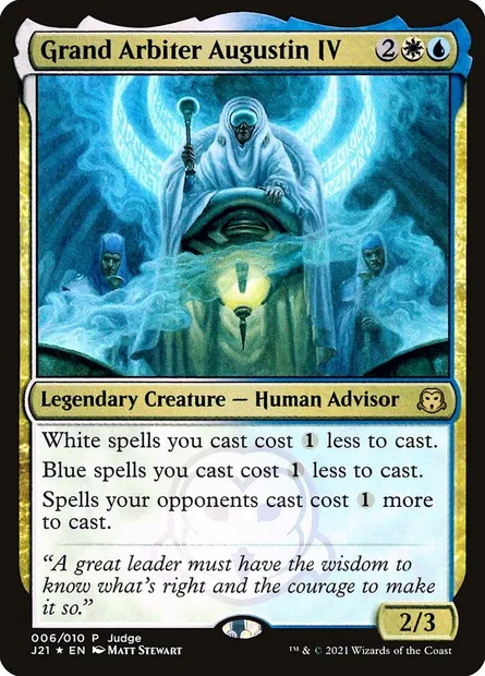 Grand Arbiter Augustin IV, Magic card PJ21 6 — Judge Gift Cards 2021 set
