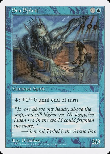 Sea Spirit, Magic card 5ED 119 — Fifth Edition set