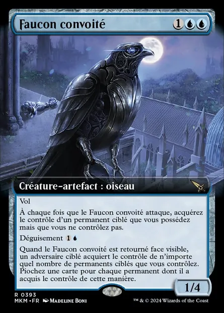 Faucon convoité, carte Magic MKM 393 — extension Murders at Karlov Manor