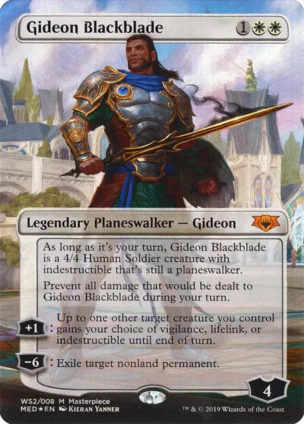 Gideon Blackblade, Magic card MED WS2 — Mythic Edition set