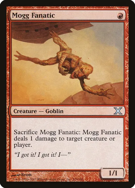 Mogg Fanatic, Magic card 10E 219 — Tenth Edition set