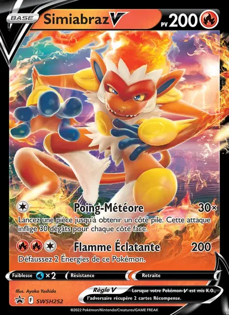 Simiabraz V, carte Pokémon SWSH 252 — extension Promo SWSH