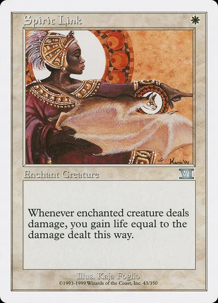 Spirit Link, Magic card 6ED 43 — Classic Sixth Edition set