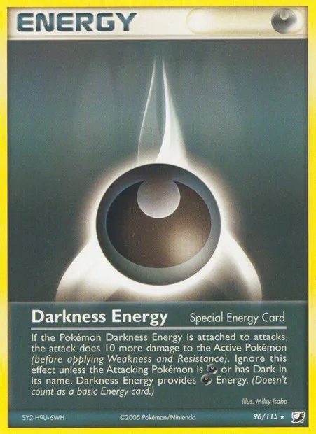 Darkness Energy, Pokémon card UF 96 — Unseen Forces set